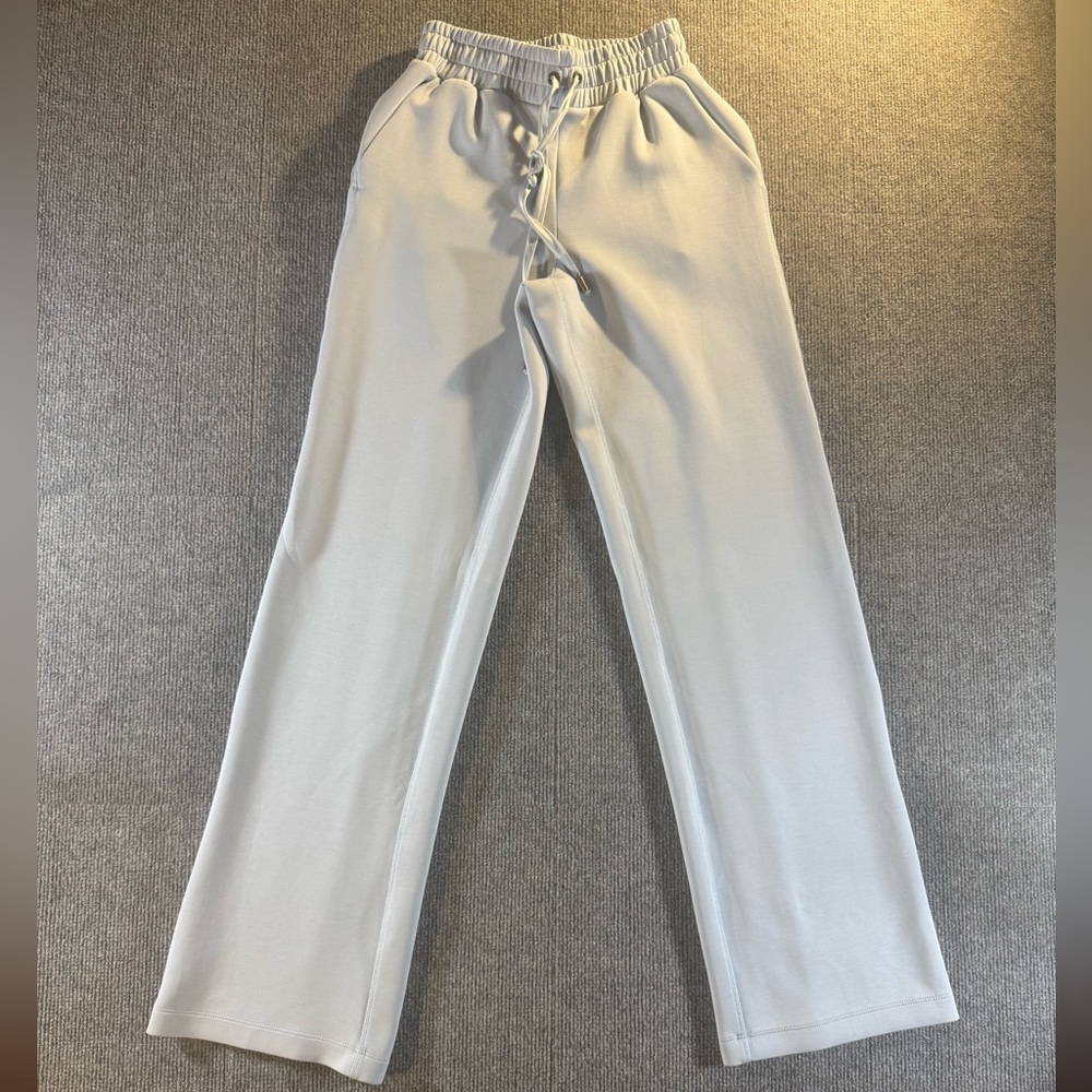 AS Revival XS Supersoft Wide Leg Pintuck Lounge Pants Light Blue Altar’d State
